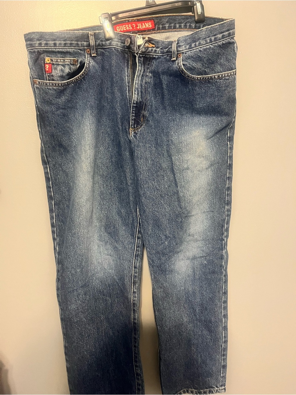 GUESS Men's Medium Blue Straight Leg Jeans